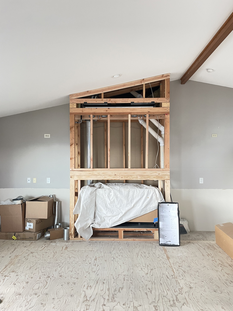 Highland Fireplace Progress